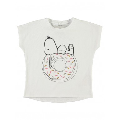 Name it t-shirt giro collo con stampa mod. Snoopy